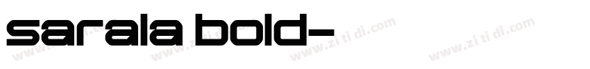sarala bold字体转换
